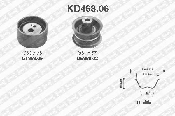 SNR KD46806 Комплект зубчастих ременів KD46806: Купити в Україні - Добра ціна на EXIST.UA!