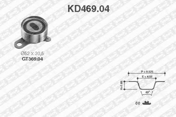 SNR KD469.04 Комплект зубчастих ременів KD46904: Купити в Україні - Добра ціна на EXIST.UA!