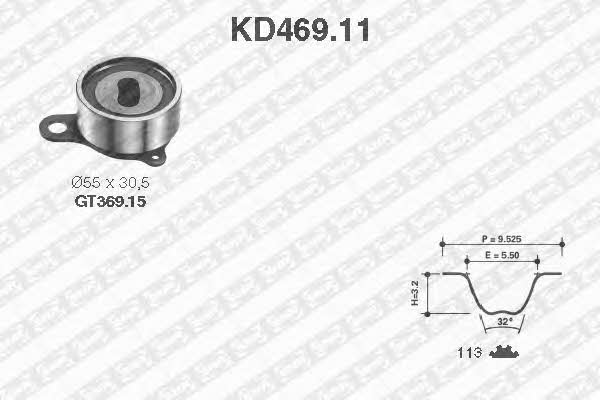 SNR KD469.11 Комплект зубчастих ременів KD46911: Купити в Україні - Добра ціна на EXIST.UA!