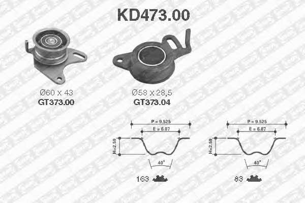 SNR KD47300 Комплект зубчастих ременів KD47300: Купити в Україні - Добра ціна на EXIST.UA!