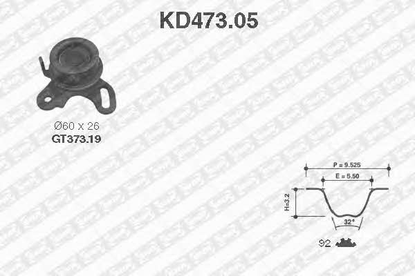 SNR KD47305 Комплект зубчастих ременів KD47305: Купити в Україні - Добра ціна на EXIST.UA!