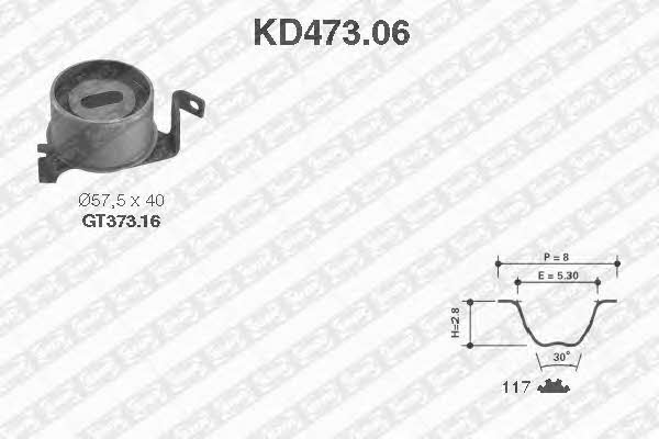SNR KD47306 Комплект зубчастих ременів KD47306: Купити в Україні - Добра ціна на EXIST.UA!