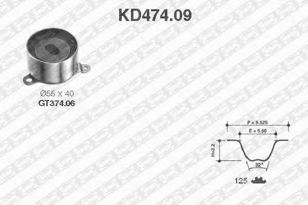 SNR KD47409 Комплект зубчастих ременів KD47409: Купити в Україні - Добра ціна на EXIST.UA!