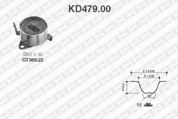SNR KD47900 Комплект зубчастих ременів KD47900: Приваблива ціна - Купити в Україні на EXIST.UA!