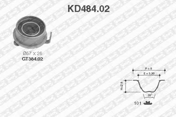 SNR KD484.02 Комплект зубчастих ременів KD48402: Приваблива ціна - Купити в Україні на EXIST.UA!