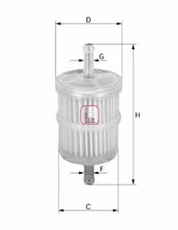 S1028B Sofima Топливный фильтр