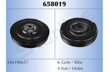 StarLine RS 658019 Шків колінчатого валу RS658019: Купити в Україні - Добра ціна на EXIST.UA!