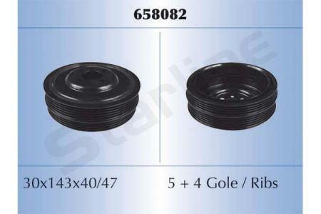 StarLine RS 658082 Шків колінчатого валу RS658082: Приваблива ціна - Купити в Україні на EXIST.UA!