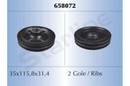 StarLine RS 658072 Шків колінчатого валу RS658072: Купити в Україні - Добра ціна на EXIST.UA!