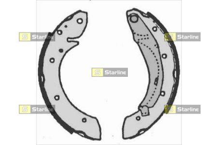 StarLine BC 07165 Колодки тормозные барабанные, комплект BC07165: Отличная цена - Купить в Украине на EXIST.UA! BC07165 StarLine Колодки тормозные барабанные, комплект