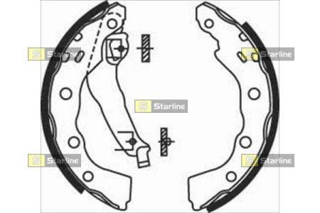 StarLine BC 07740 Колодки тормозные барабанные, комплект BC07740: Отличная цена - Купить в Украине на EXIST.UA! BC07740 StarLine Колодки тормозные барабанные, комплект