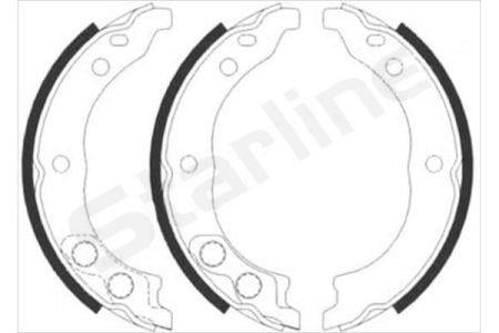 Колодки на ручник Fiat Ducato (Фиат Дукато): BC08900 StarLine Колодки тормозные стояночного тормоза