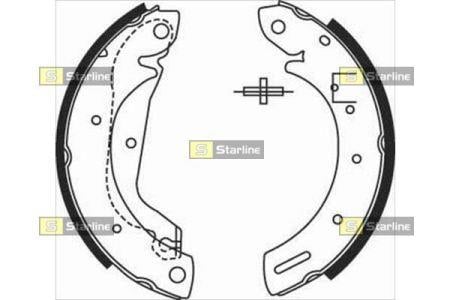 StarLine BC 08500 Колодки тормозные барабанные, комплект BC08500: Отличная цена - Купить в Украине на EXIST.UA! BC08500 StarLine Колодки тормозные барабанные, комплект