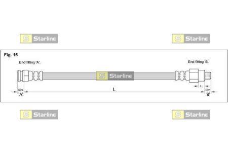 Тормозной шланг StarLine HA DA.1202