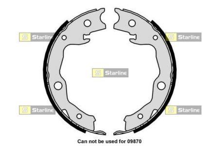 Колодки на ручник Toyota Rav 4 (Тойота Рав 4): BC01034 StarLine Колодки тормозные стояночного тормоза