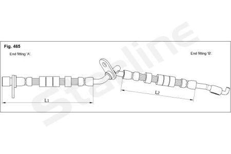 StarLine HA ST.1249 Тормозной шланг HAST1249: Отличная цена - Купить в Украине на EXIST.UA! HAST1249 StarLine Тормозной шланг