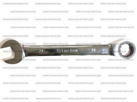 NRGW24 StarLine Ключ комбинированный трещоточный 24 мм