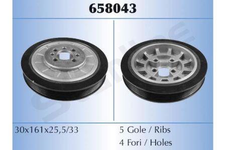StarLine RS 658043 Шків колінчатого валу RS658043: Приваблива ціна - Купити в Україні на EXIST.UA!
