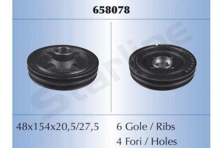 RS658078 StarLine Шкив коленвала