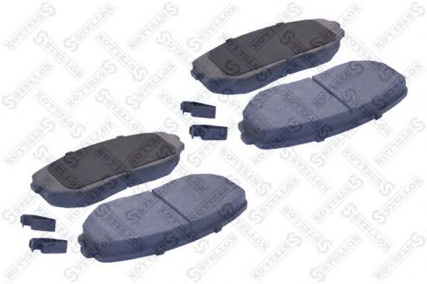Тормозные колодки дисковые, комплект Stellox 000 066B-SX