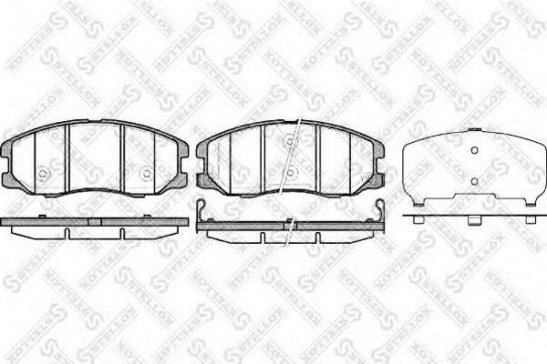 001094BSX Stellox Тормозные колодки дисковые, комплект