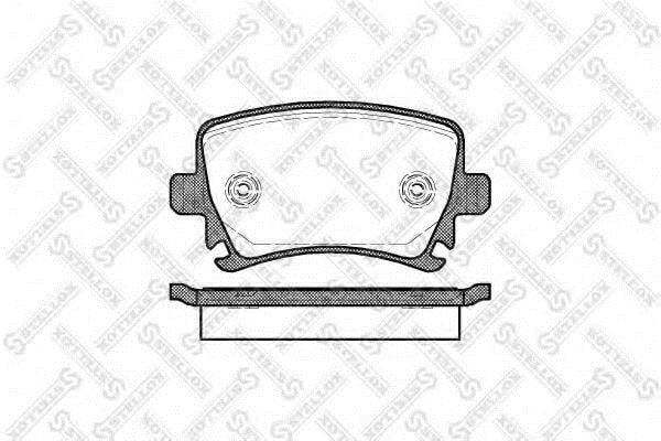 Колодки Volkswagen Derby (Фольксваген Дерби): 1042000BSX Stellox Тормозные колодки дисковые, комплект