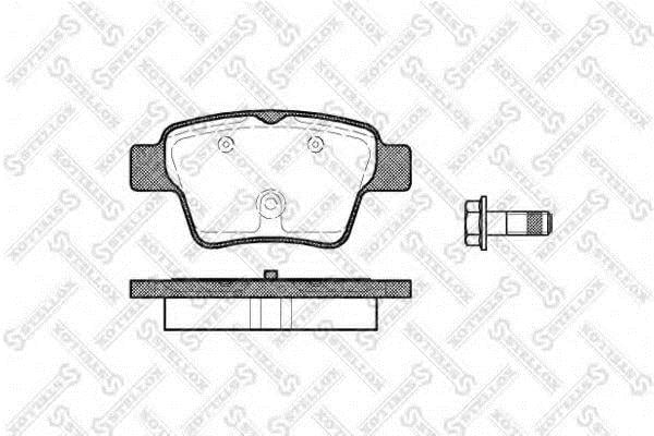 1149000BSX Stellox Тормозные колодки дисковые, комплект