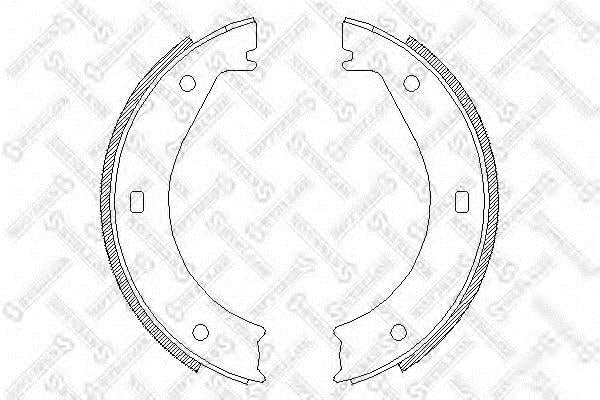 415100SX Stellox Колодки тормозные барабанные, комплект