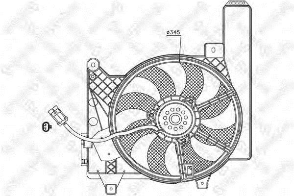 Stellox 29-99140-SX Вентилятор радіатора охолодження 2999140SX: Купити в Україні - Добра ціна на EXIST.UA!