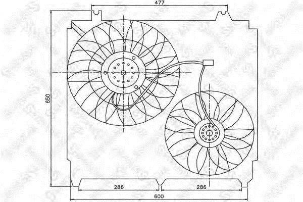 Stellox 29-99158-SX Вентилятор радіатора охолодження 2999158SX: Купити в Україні - Добра ціна на EXIST.UA!