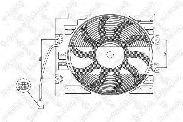 Stellox 29-99331-SX Вентилятор радіатора охолодження 2999331SX: Купити в Україні - Добра ціна на EXIST.UA!