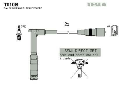 Tesla T010B Дроти високовольтні, комплект T010B: Купити в Україні - Добра ціна на EXIST.UA!