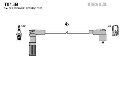 Tesla T013B Дроти високовольтні, комплект T013B: Купити в Україні - Добра ціна на EXIST.UA!