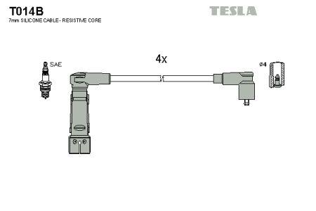Tesla T014B Дроти високовольтні, комплект T014B: Приваблива ціна - Купити в Україні на EXIST.UA!