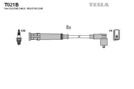 Tesla T021B Дроти високовольтні, комплект T021B: Купити в Україні - Добра ціна на EXIST.UA!