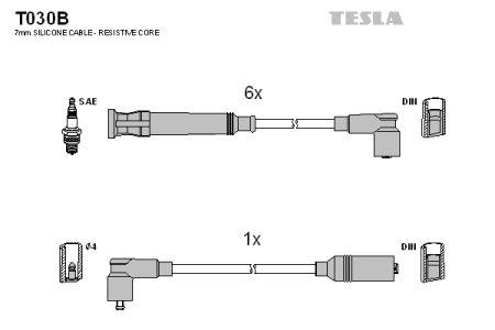 Tesla T030B Дроти високовольтні, комплект T030B: Купити в Україні - Добра ціна на EXIST.UA!
