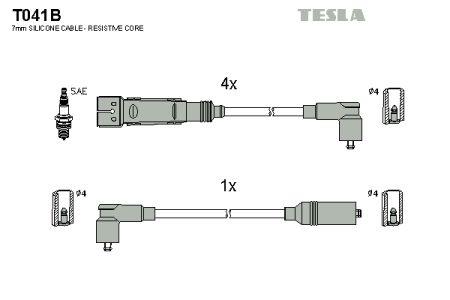Tesla T041B Дроти високовольтні, комплект T041B: Купити в Україні - Добра ціна на EXIST.UA!