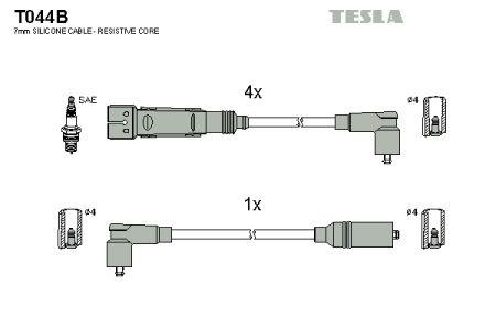 Tesla T044B Дроти високовольтні, комплект T044B: Купити в Україні - Добра ціна на EXIST.UA!