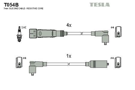 Tesla T054B Дроти високовольтні, комплект T054B: Купити в Україні - Добра ціна на EXIST.UA!