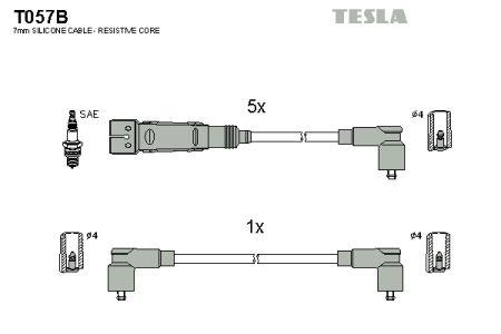 Tesla T057B Дроти високовольтні, комплект T057B: Купити в Україні - Добра ціна на EXIST.UA!