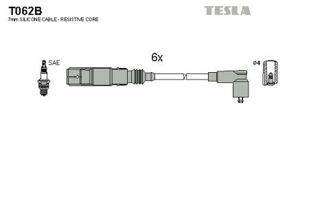 Tesla T062B Дроти високовольтні, комплект T062B: Купити в Україні - Добра ціна на EXIST.UA!