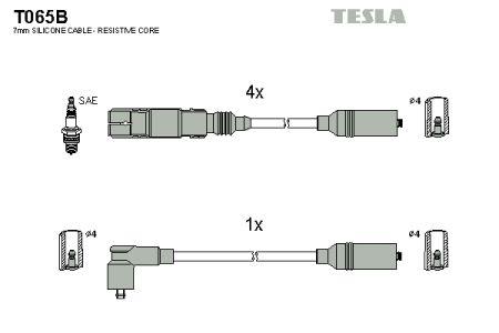 Tesla T065B Дроти високовольтні, комплект T065B: Купити в Україні - Добра ціна на EXIST.UA!