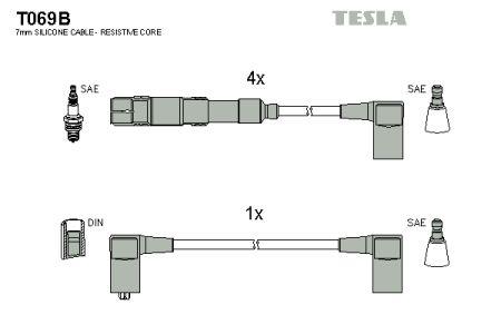 Tesla T069B Дроти високовольтні, комплект T069B: Купити в Україні - Добра ціна на EXIST.UA!