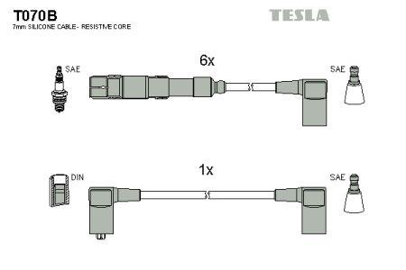 Tesla T070B Дроти високовольтні, комплект T070B: Купити в Україні - Добра ціна на EXIST.UA!