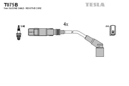 Tesla T075B Дроти високовольтні, комплект T075B: Купити в Україні - Добра ціна на EXIST.UA!