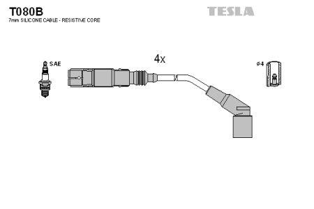 Tesla T080B Дроти високовольтні, комплект T080B: Купити в Україні - Добра ціна на EXIST.UA!