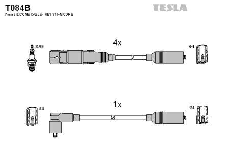 Tesla T084B Дроти високовольтні, комплект T084B: Купити в Україні - Добра ціна на EXIST.UA!