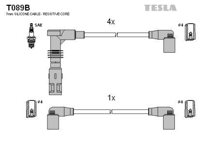 Tesla T089B Дроти високовольтні, комплект T089B: Купити в Україні - Добра ціна на EXIST.UA!