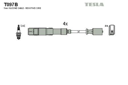 Tesla T097B Дроти високовольтні, комплект T097B: Купити в Україні - Добра ціна на EXIST.UA!