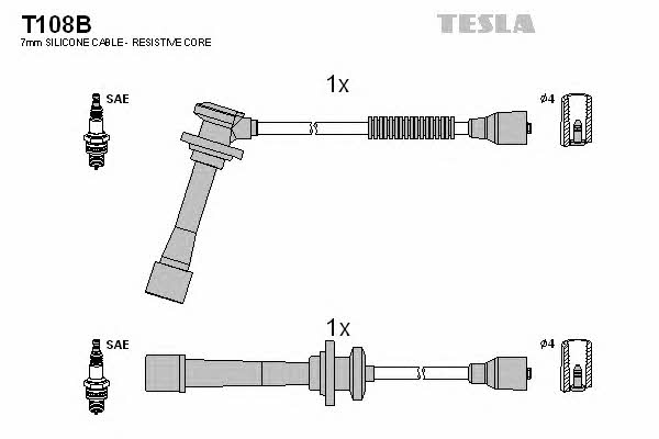 Tesla T108B Дроти високовольтні, комплект T108B: Купити в Україні - Добра ціна на EXIST.UA!